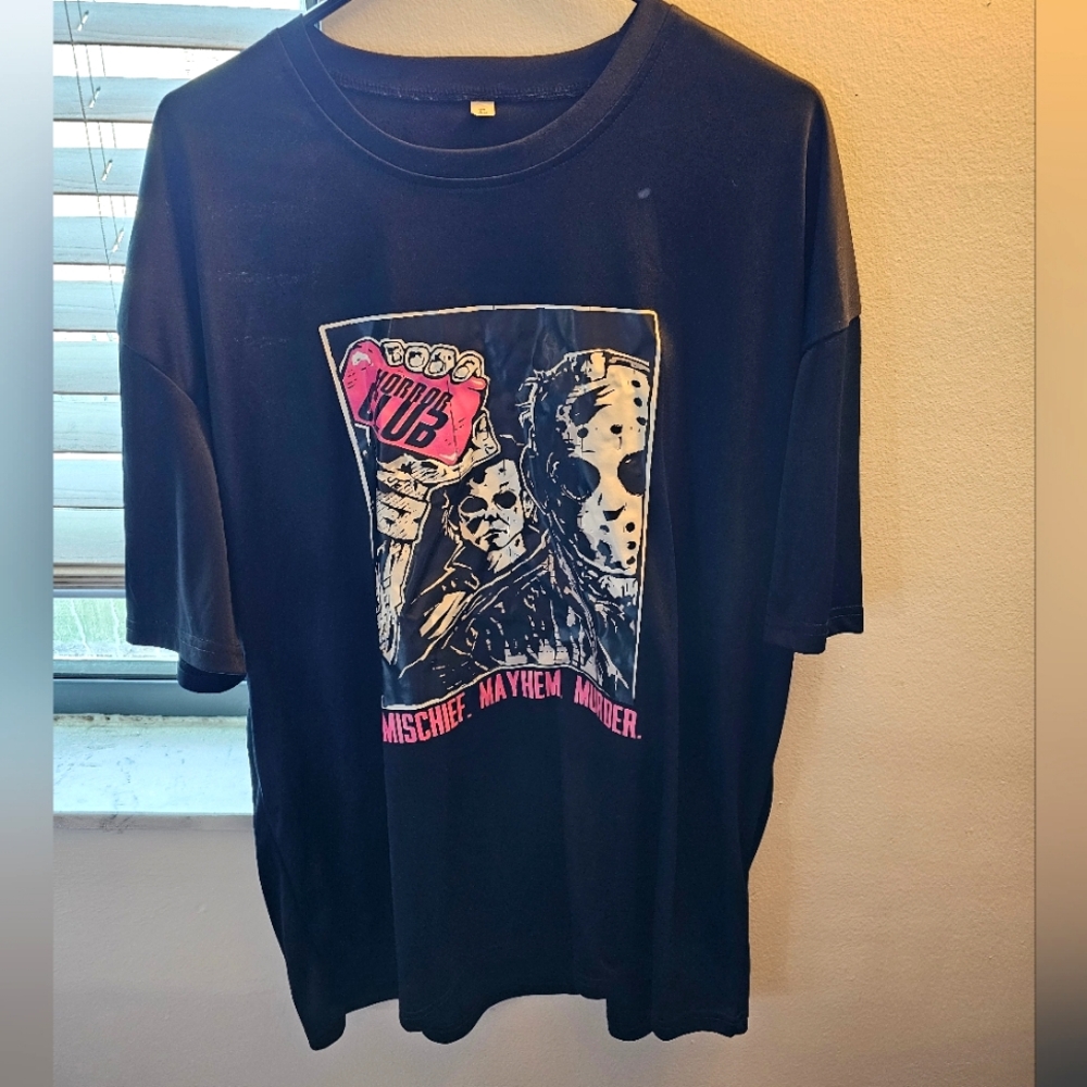 Mens horror fight club shirt XL
